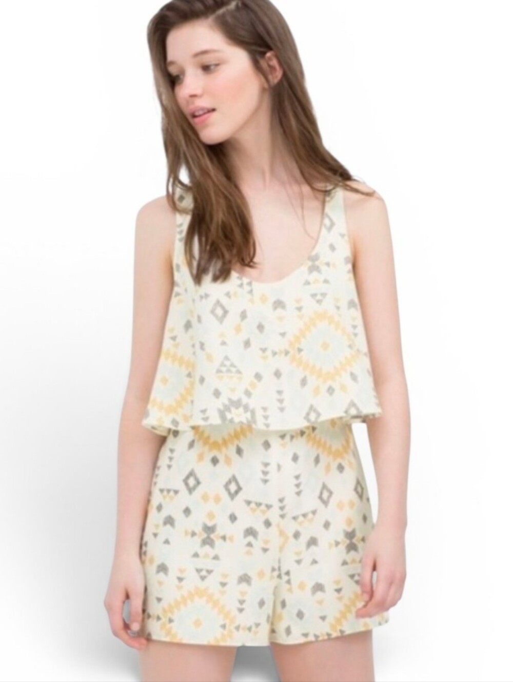 ZARA TRAFALUC Aztec Romper - Small